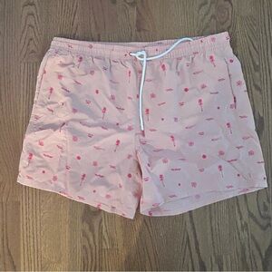 Eddie Bauer Shorts Womens Tidal Floral Orange Pi High Rise Shorts UPF 50